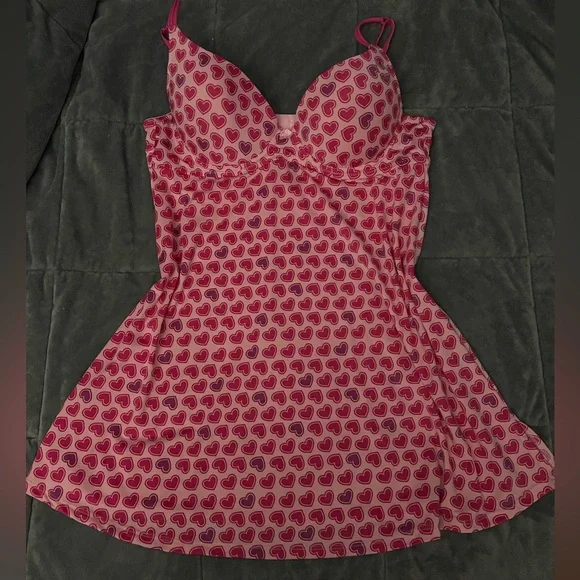 Pink Heart Patterned Slip - Picture 3 of 5